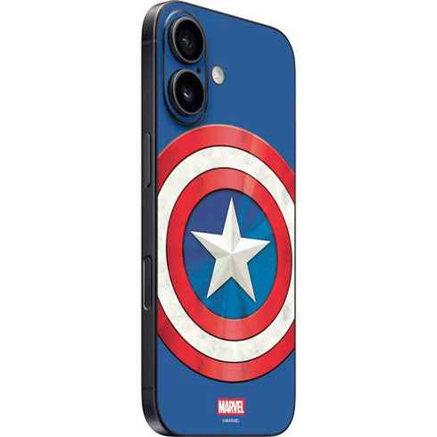 Marvel Captain America Shield iPhone 16 Plus Skin